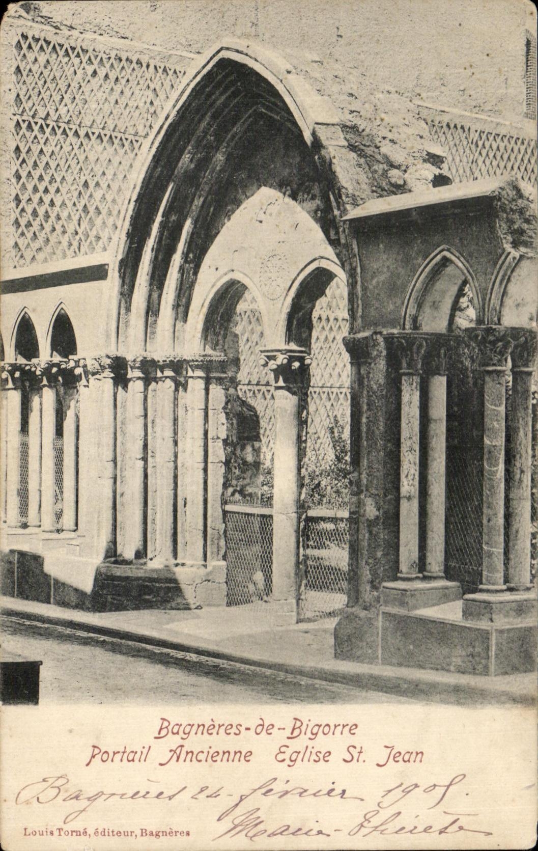 CPA Bagneres de Bigorre Gate Old Church St Jean