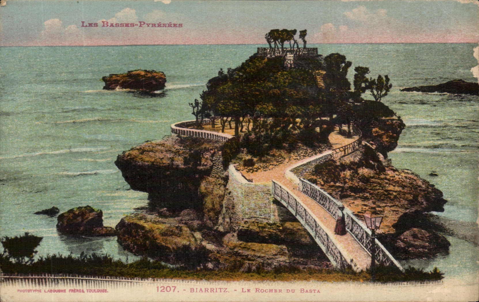 CPA Biarritz Le Rocher Du Basta