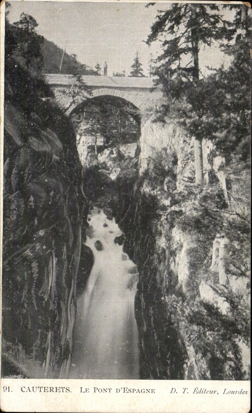 CPA Cauterets the Bridge Of Spain