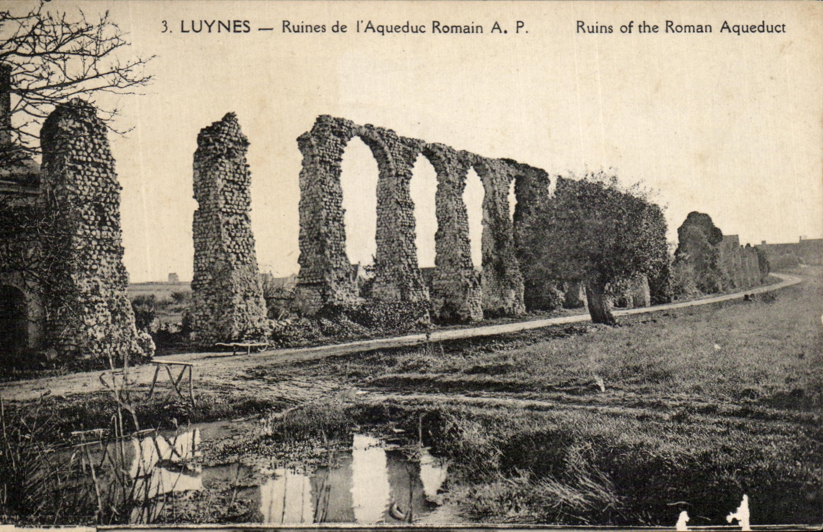 CPA Luynes Ruines de l'Aqueduc Romain 