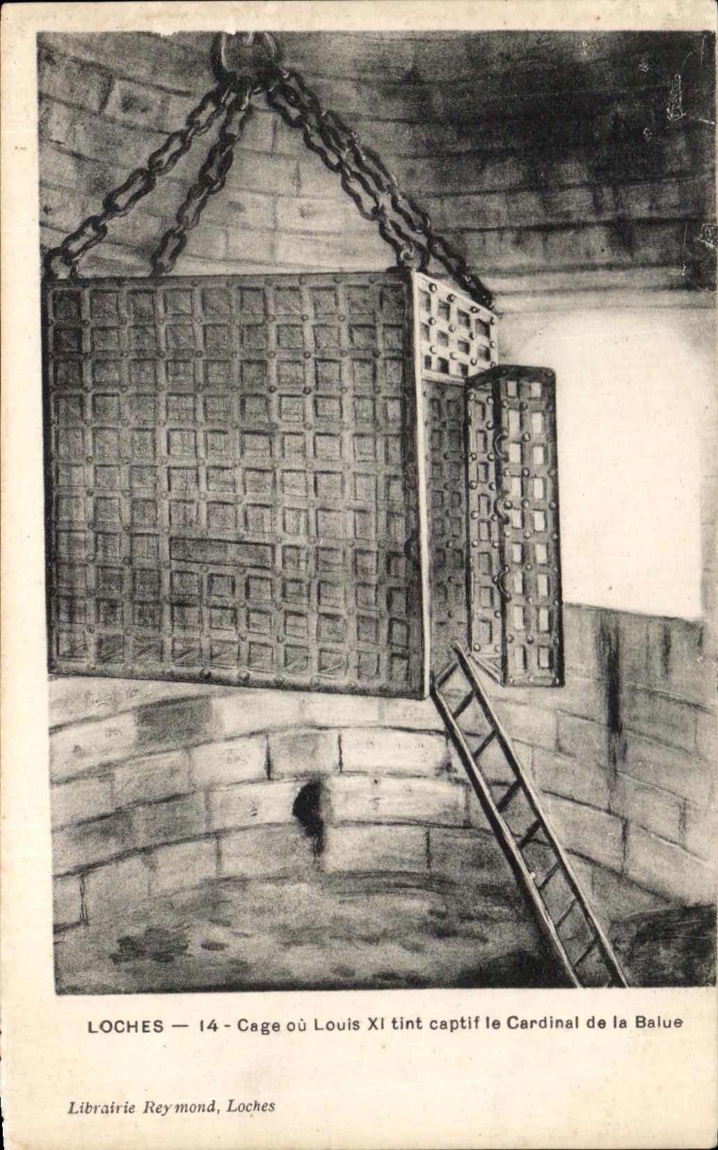 CPA Loaches Cage Or Louis XI held captive the Cardinal of Balue
