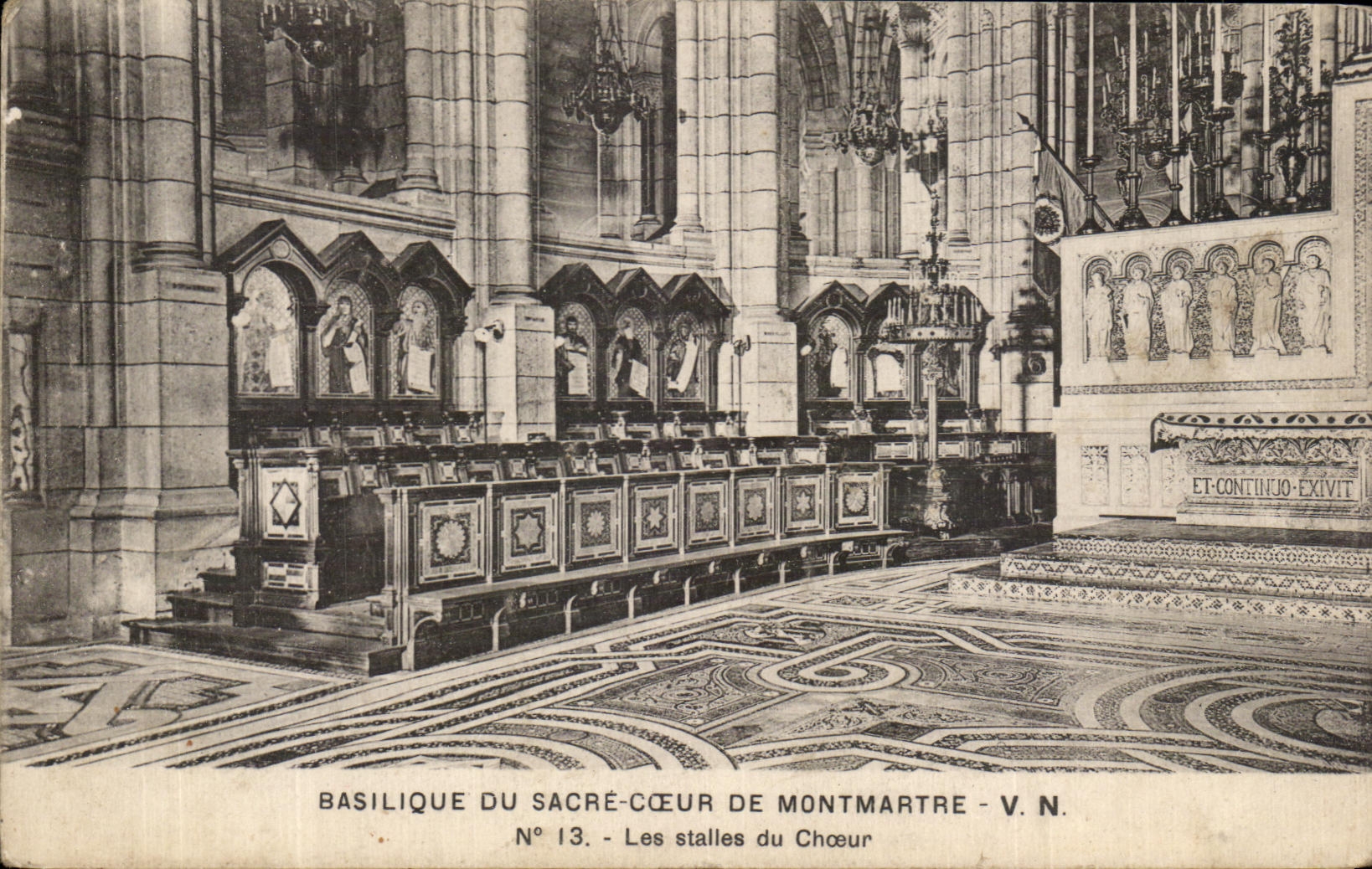 CPA Basilica Of the Sacring Coeur De Montmartre the Virgin of the Churchwarden's pew By Hippolyte Lefebvre Paris