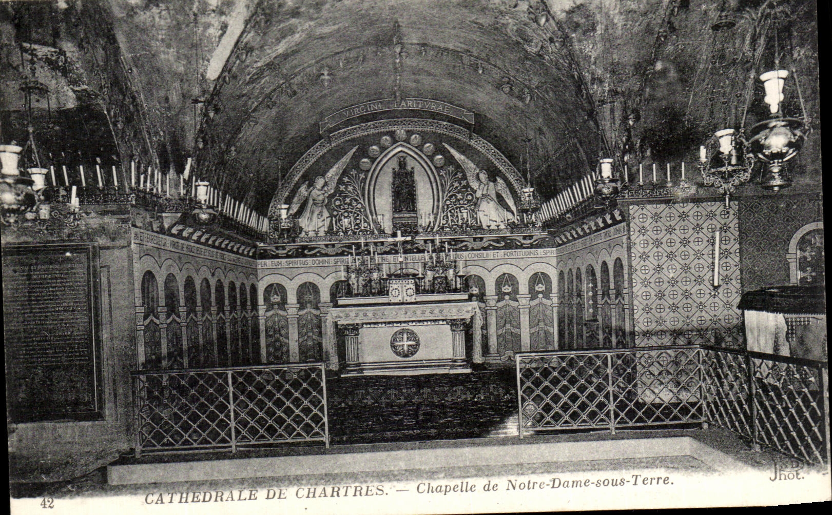 CPA Cathedrale De Chartres Chapelle De Notre Dame Sous Terre