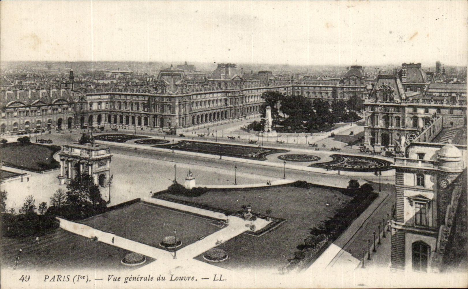 CPA Paris View Of the Louvre