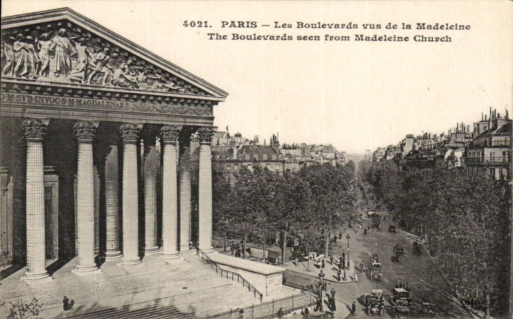 CPA Paris Boulevards Seen Of the Madeleine