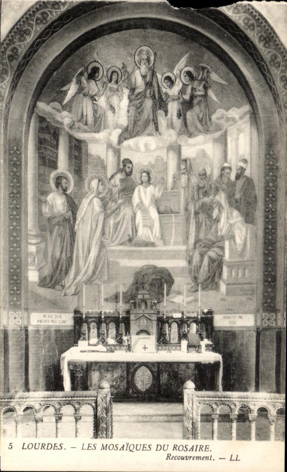 CPA Lourdes Mosaics Of the Rosary Covering