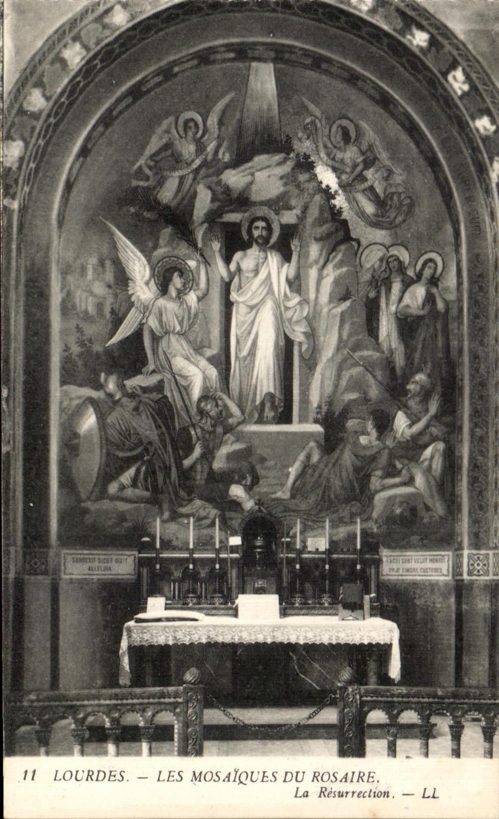 CPA Lourdes Mosaics Of the Rosary Resurrection