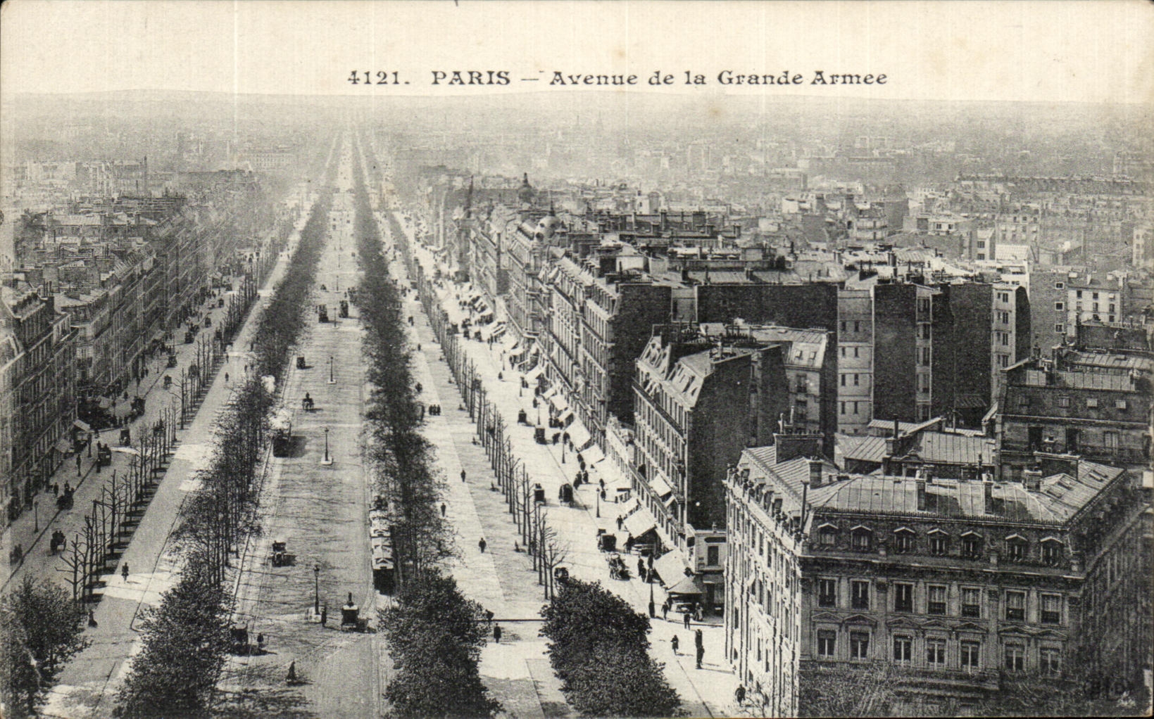 CPA Paris Avenue de la Grande Armee