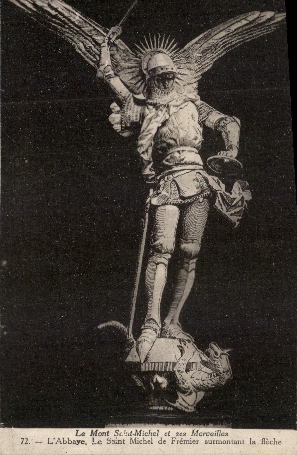 CPA Mont Saint Michel and its Wonders the Abbey the saint Michel de Fremeir Surmounting the Arrow