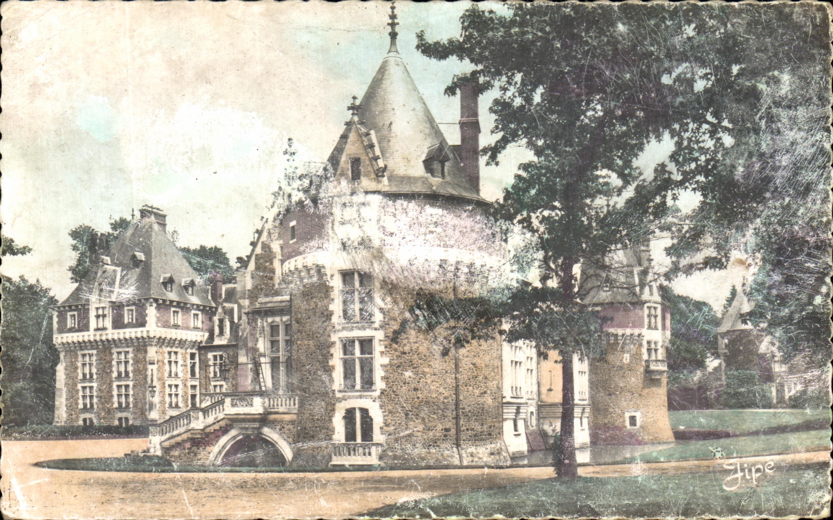 CPA Bonnetable the Castle Overall picture