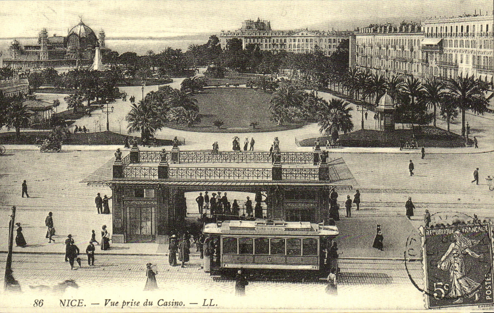 REPRO Nice Vue Prise Du Casino Tramway