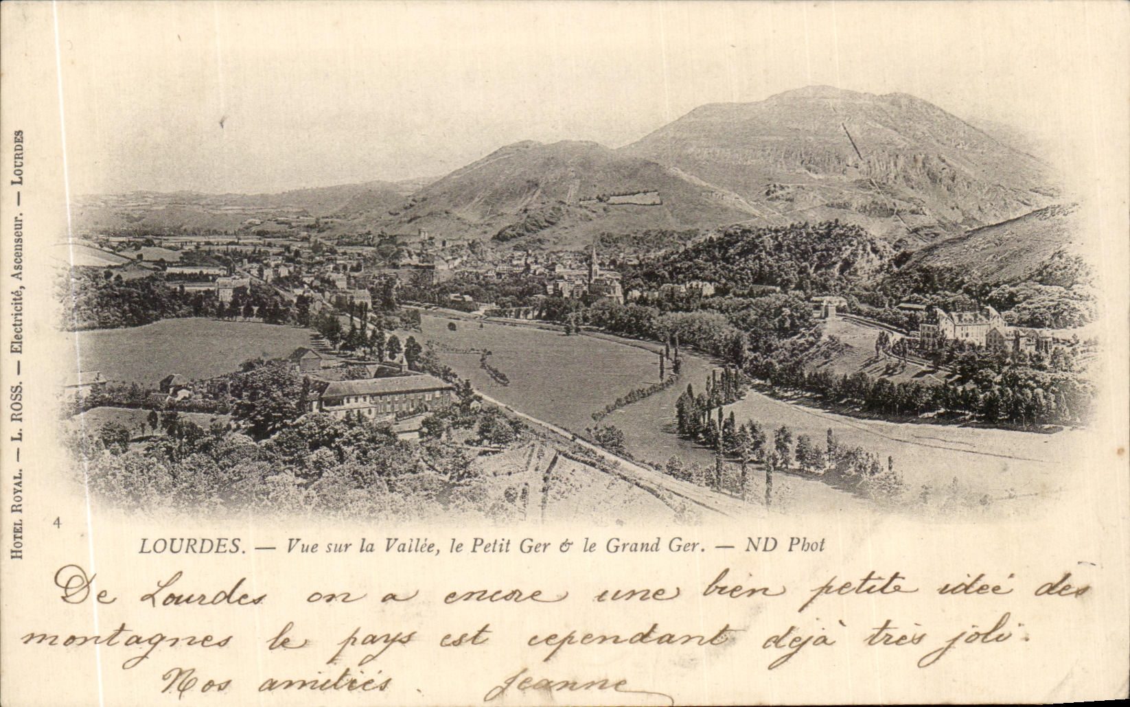 CPA Lourdes Seen On Vailee Small Ger Large Ger