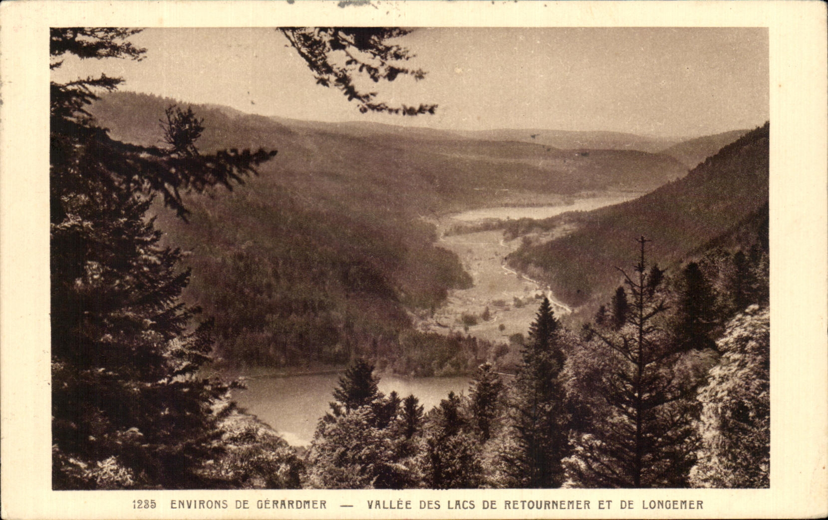CPA Environs De Geraromer Valley Of the Lakes Retournmer Et De Longemer