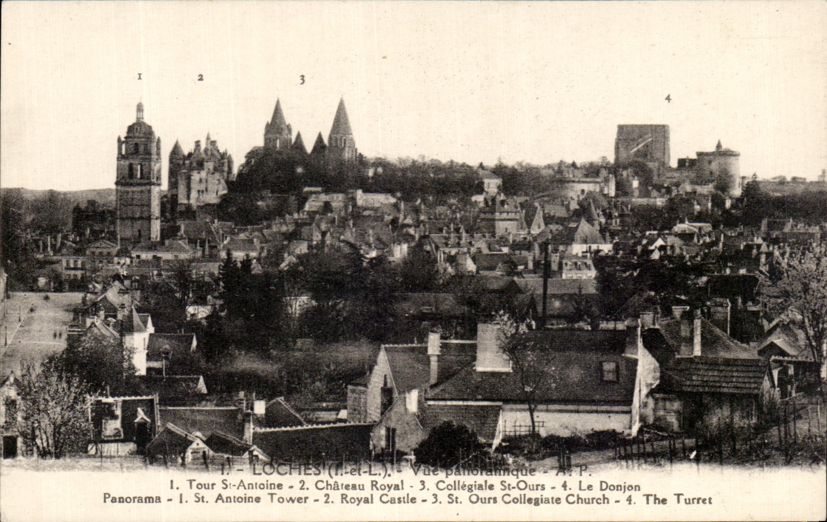 CPA Loaches Tower St Antoine Royal Castle Collegial St Bear