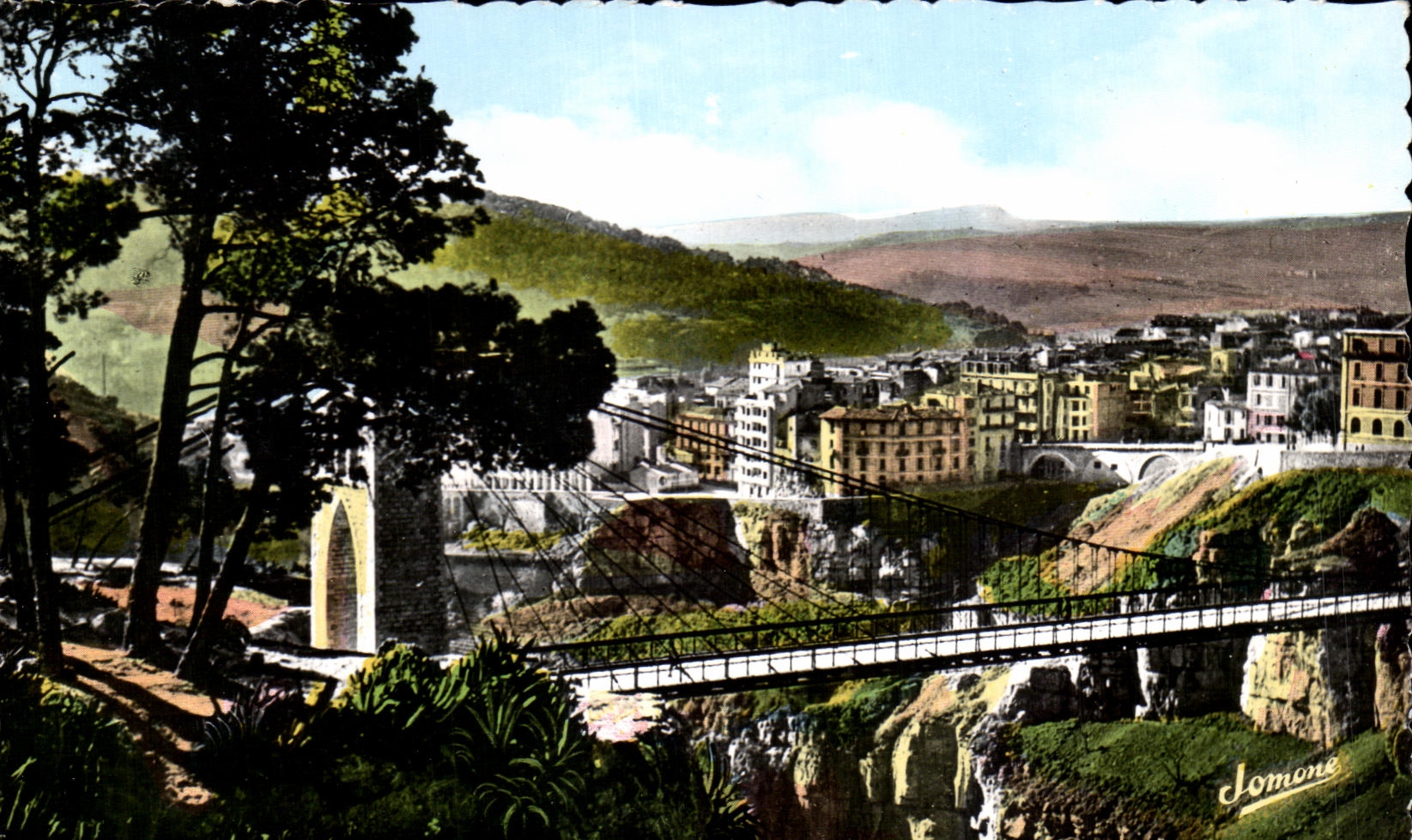 CPA Constantina la ciudad y el Rhumel Argelia