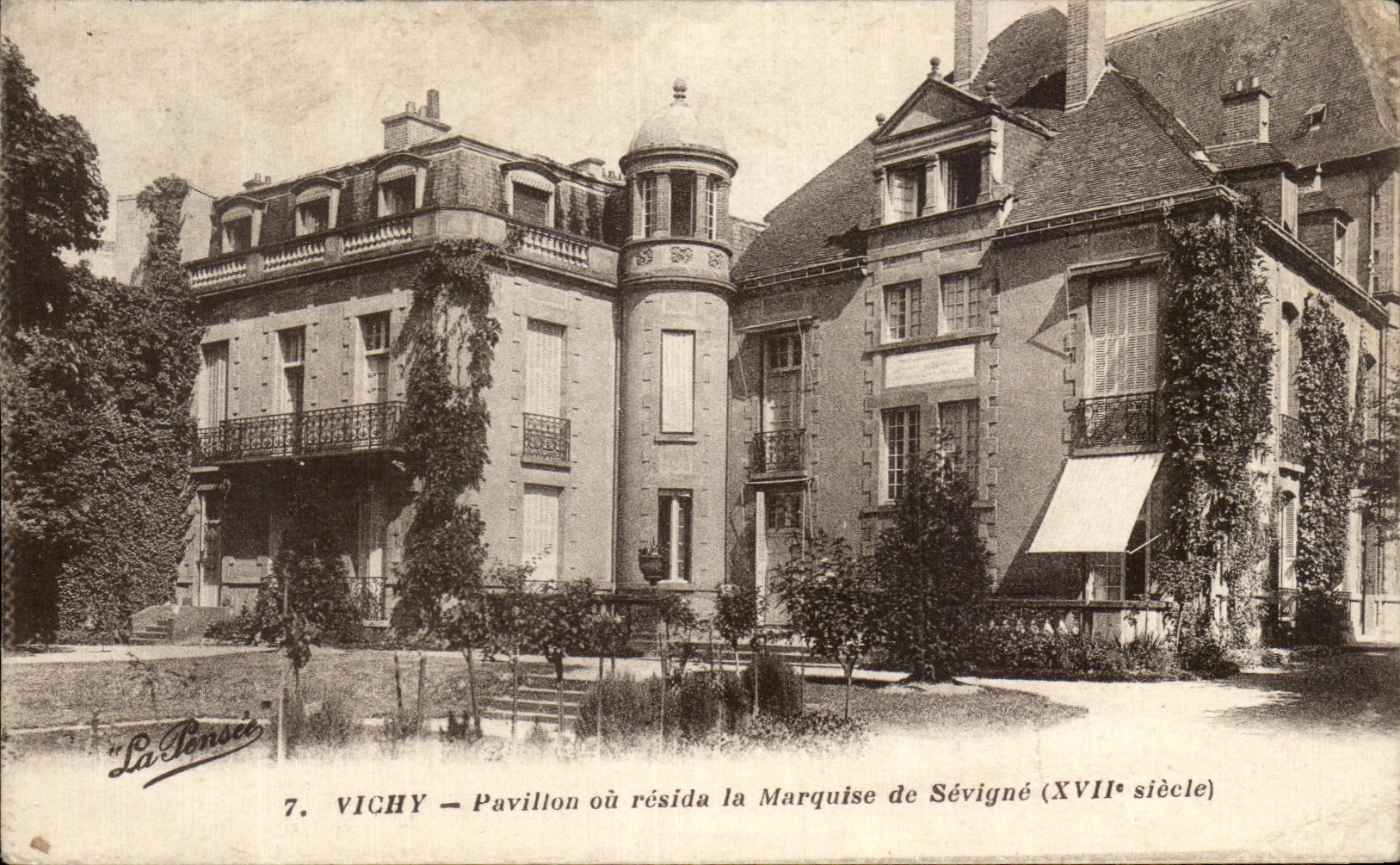 CPA Vichy Pavillon ou resida la Marquise de Sevigne