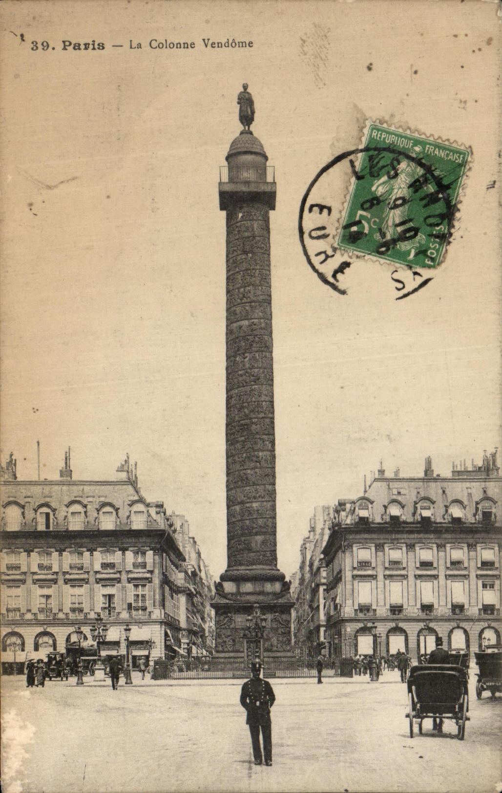 CPA Paris the Vendome Column