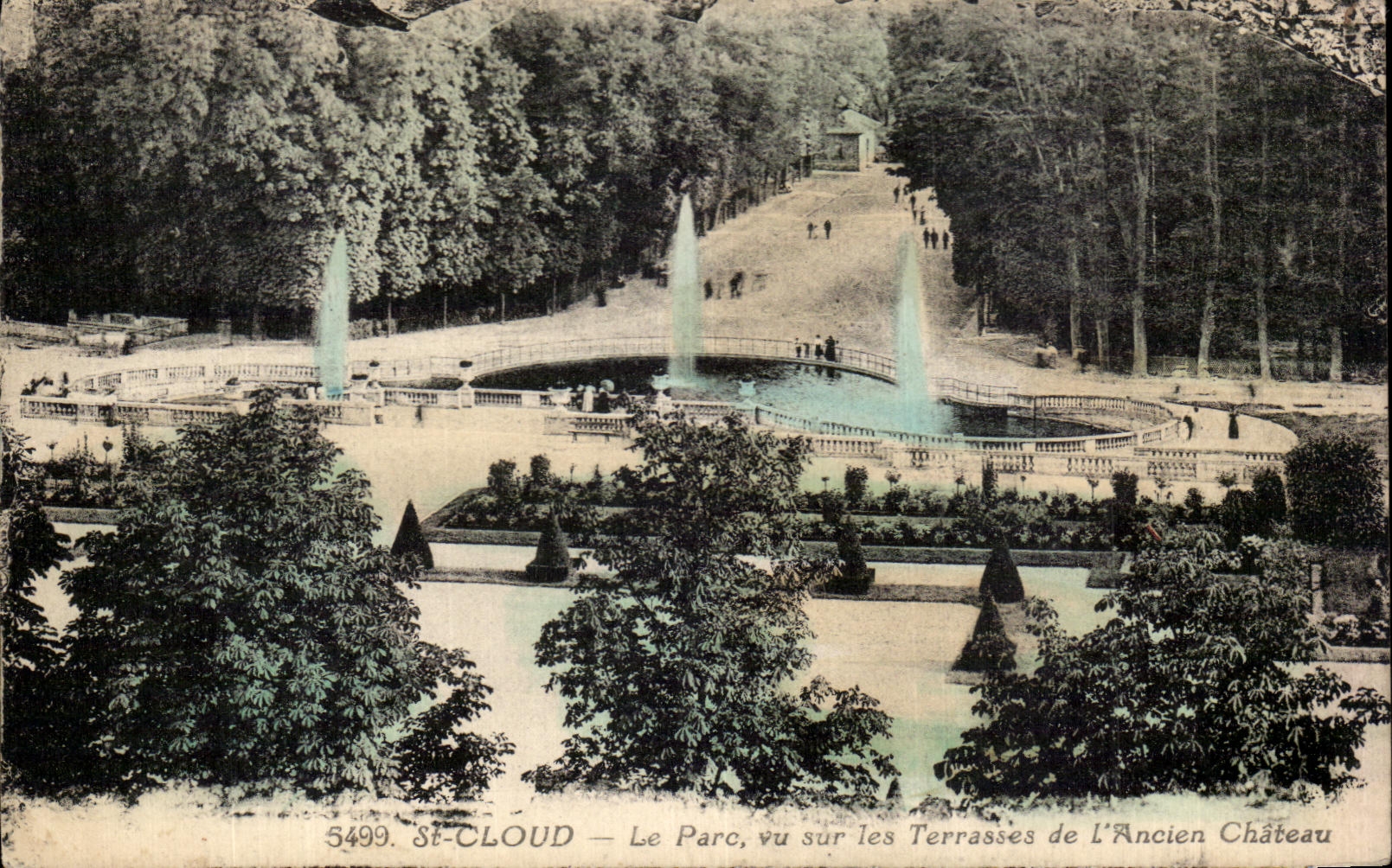 CPA Saint Cloud the Park seen on the Terraces of the Old Castle