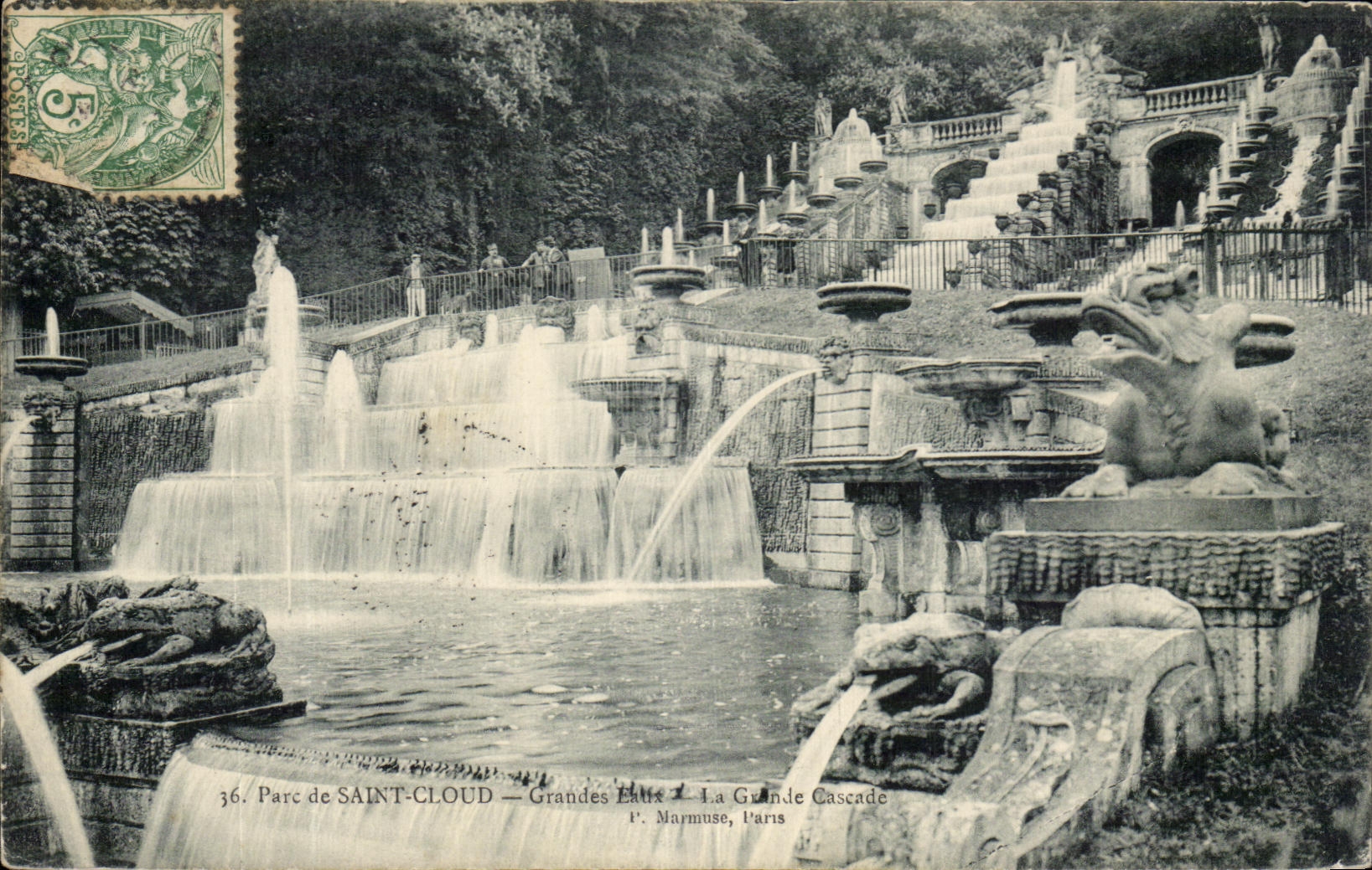 CPA Saint Cloud Large Water the Large Cascade