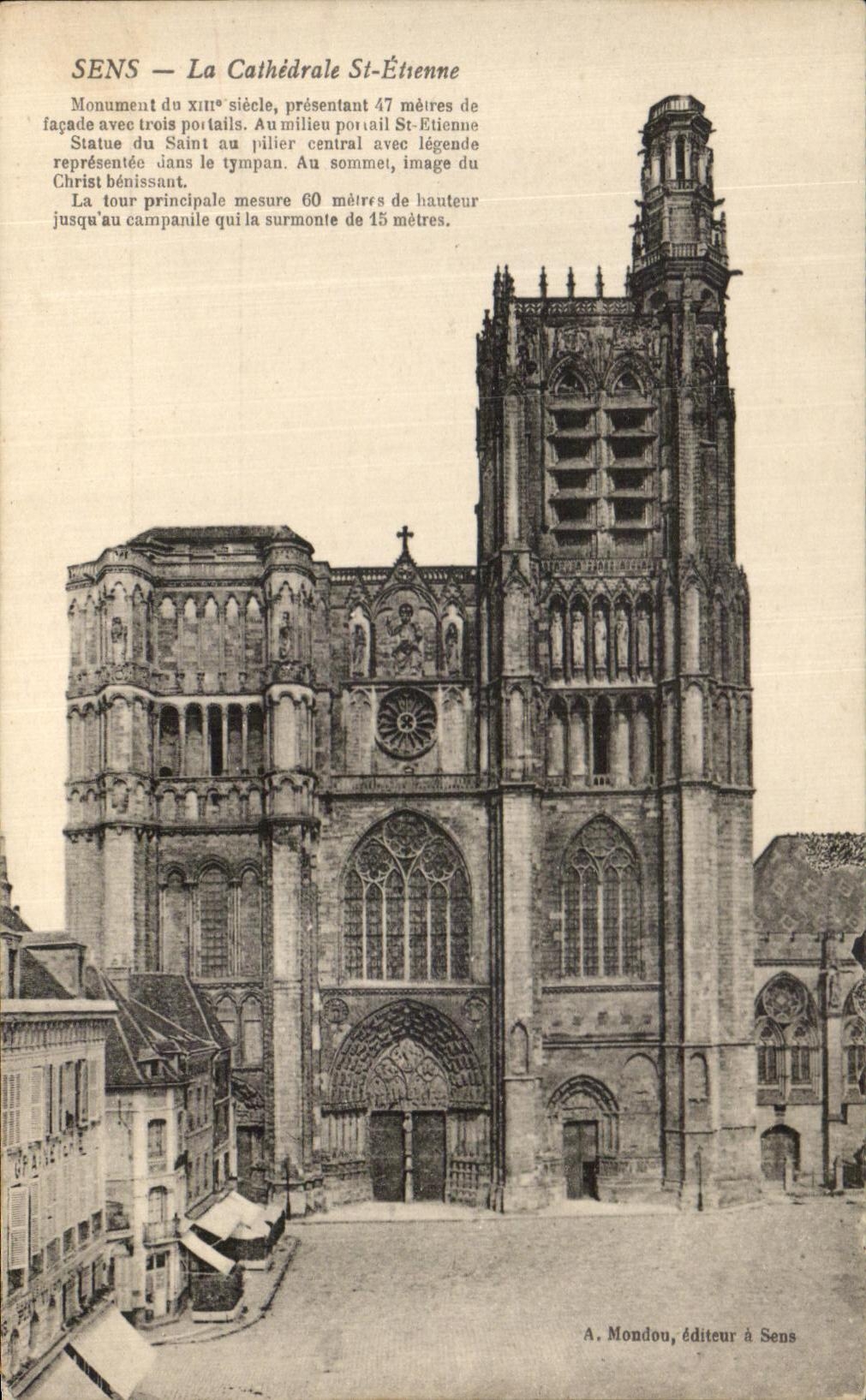 CPA Sens the Cathedral St Etienne