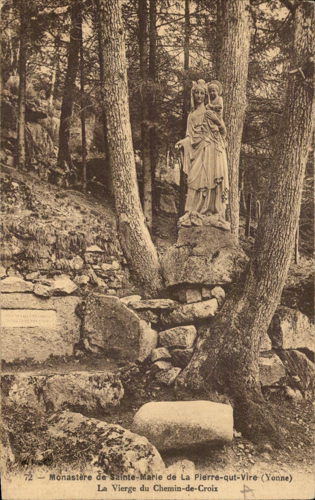 CPA Monastere of Sainte Marle of Pierre qut Transfers the Virgin of the Way of Cross