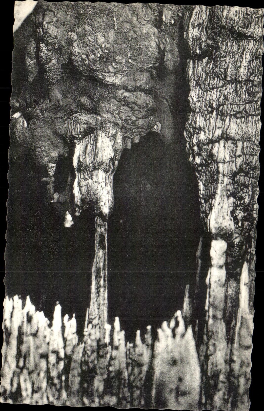 CPA Caves of Arcy on Cure the Tower of Babel and the Martyrdom