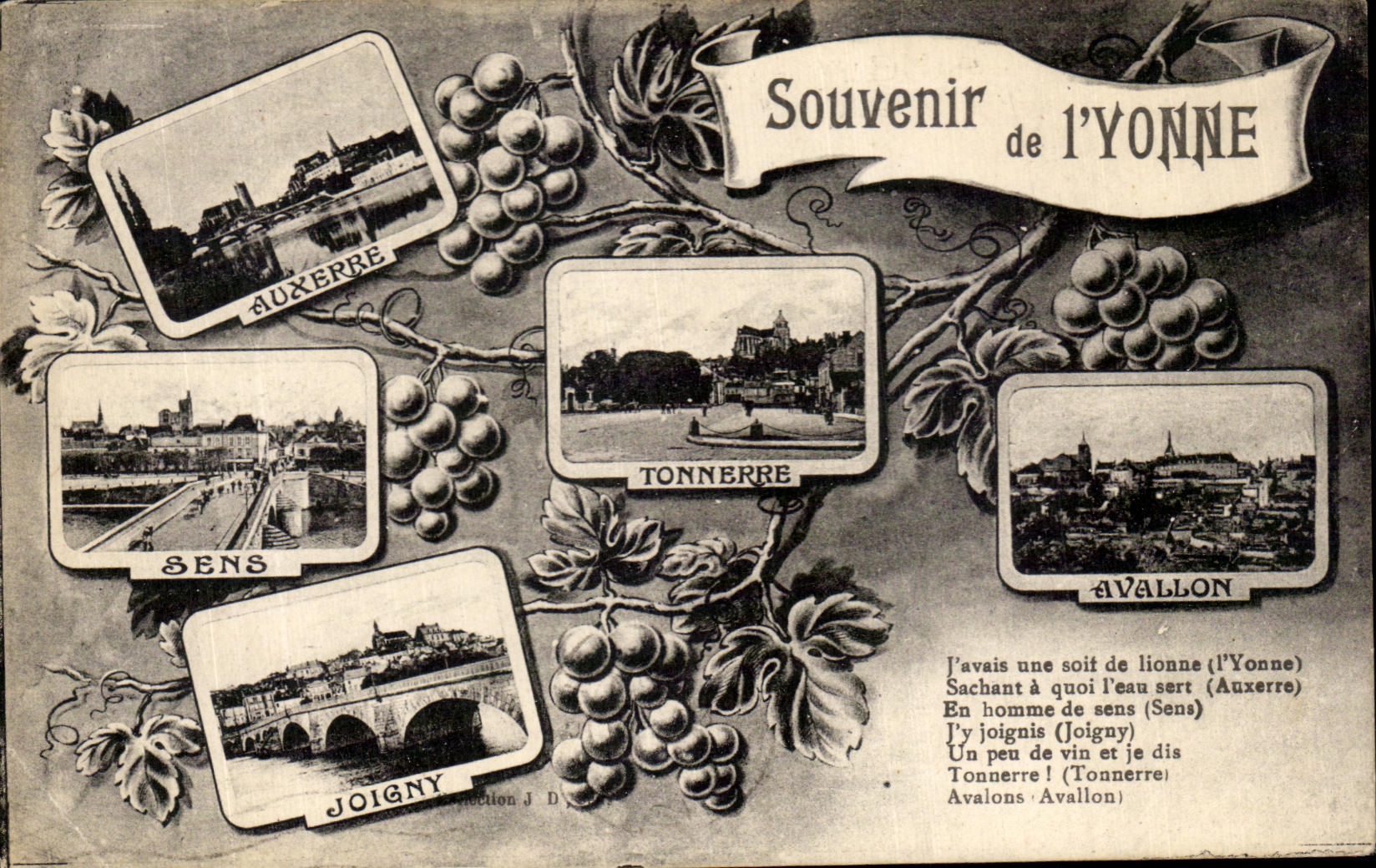 CPA Auxerre Souvenir of Yonne Sens Joigny Avallon Thunder Auxerre Sens