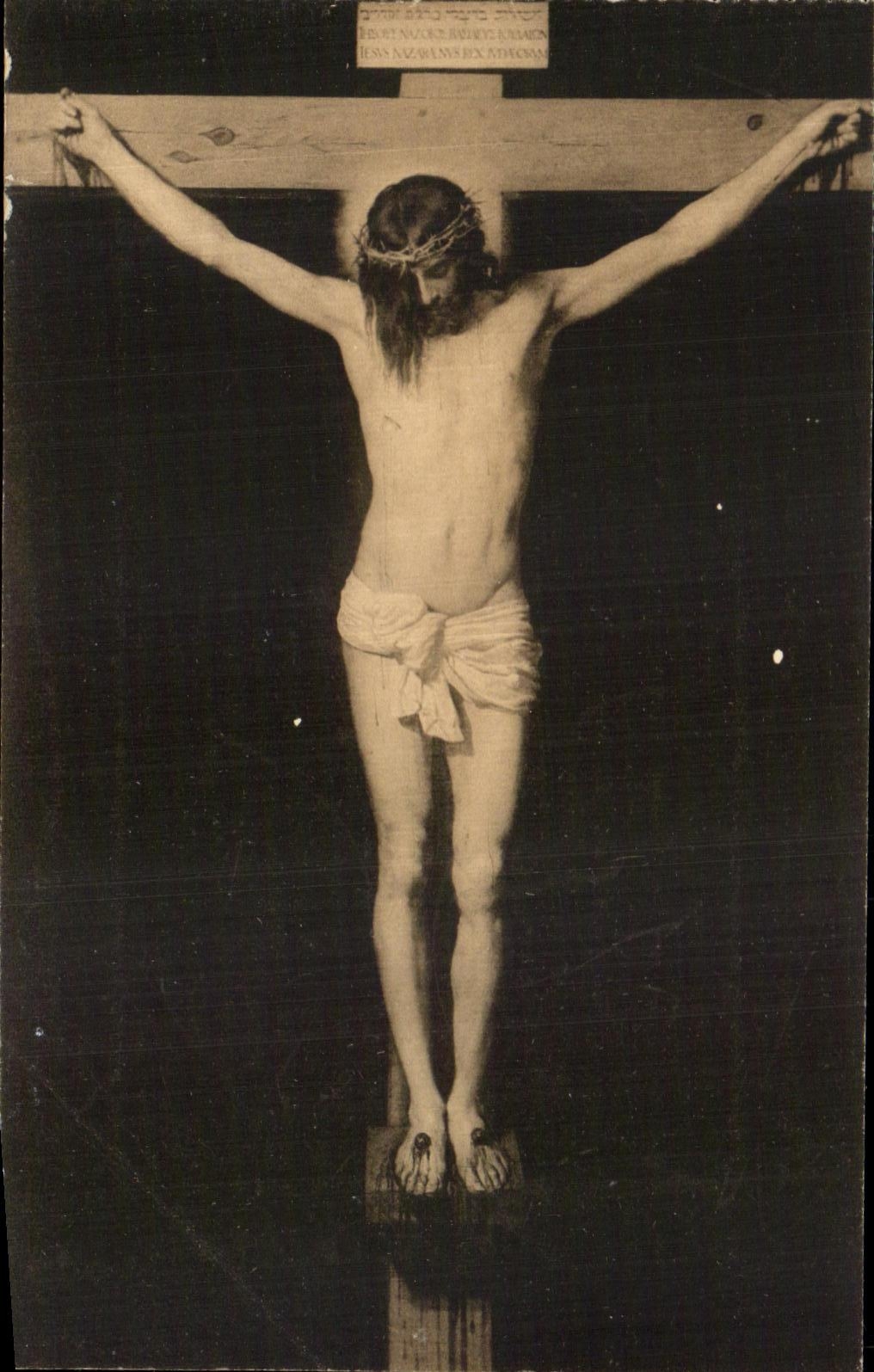 CPA Nuestro Senor Crucificado Velazquez Museo Del Prado Madrid Christ
