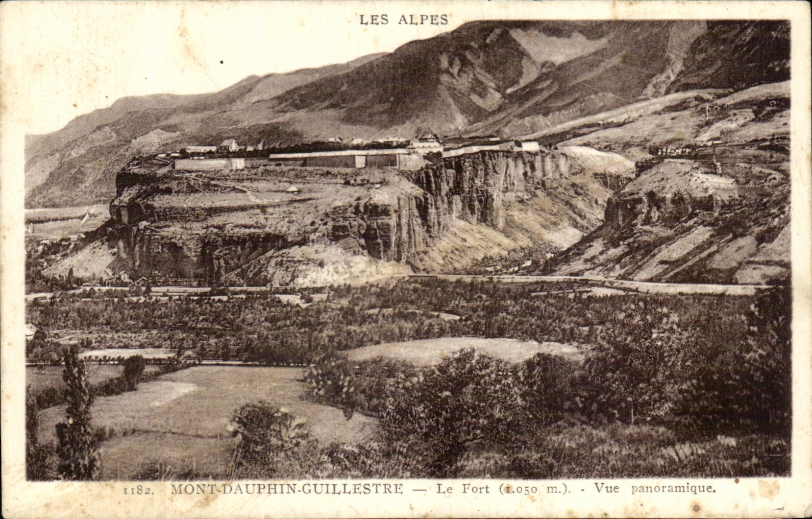 CPA Mount Guillestre Dolphin Fort Panoramic View