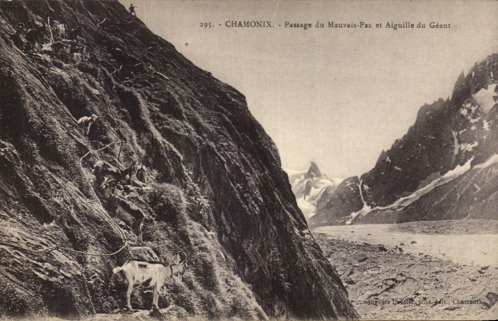 CPA Chamonix Passage of the Bad Step and Switches of the Giant