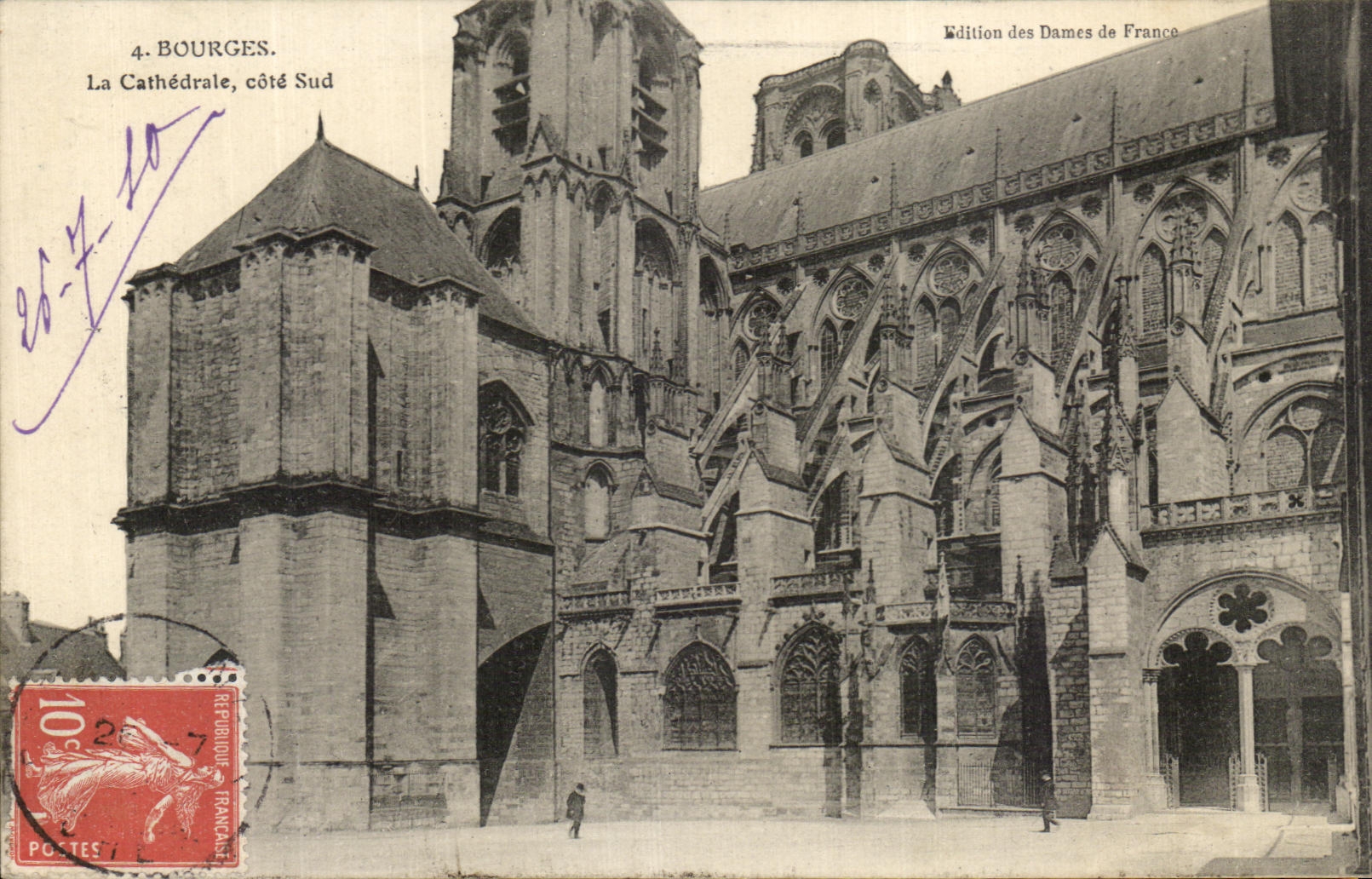 CPA Bourges la pieza meridional de la catedral