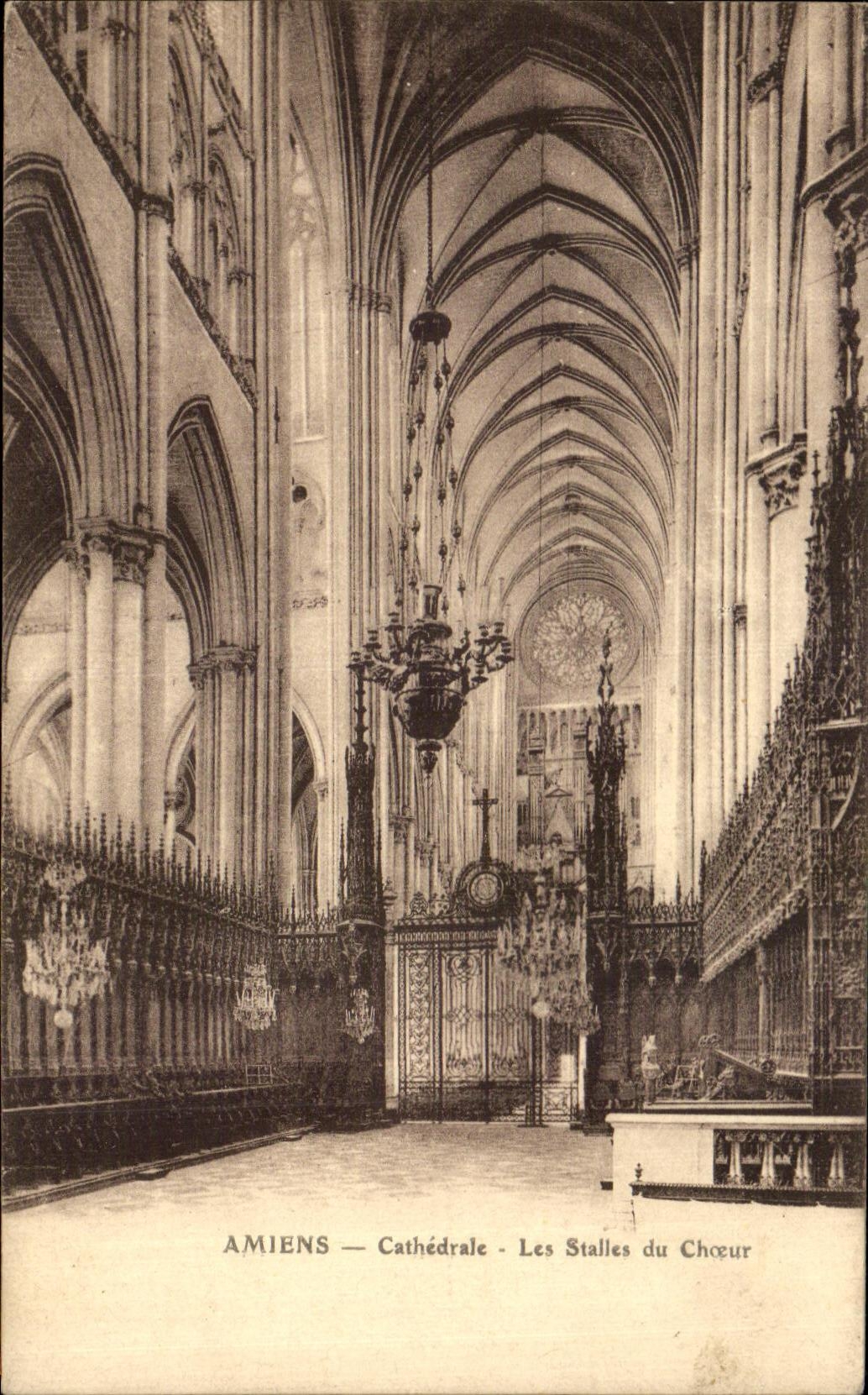 CPA Amiens Cathedral Stalls Of the Chorus