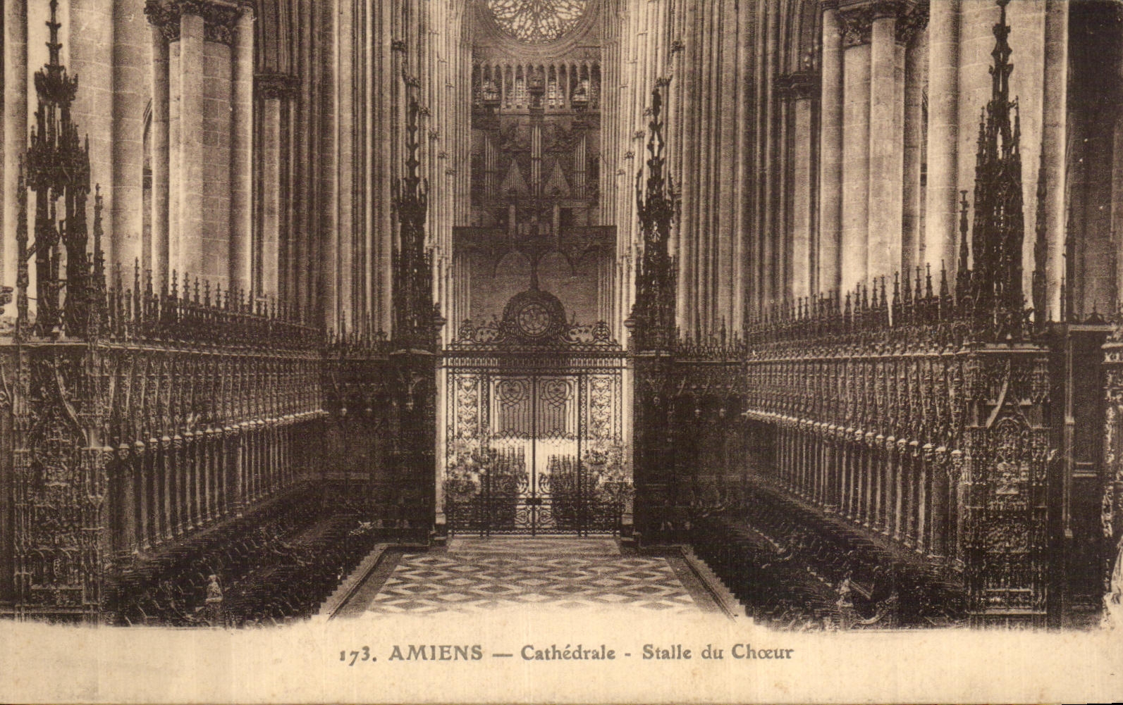 CPA Amiens Cathedral Stall Of the Chorus