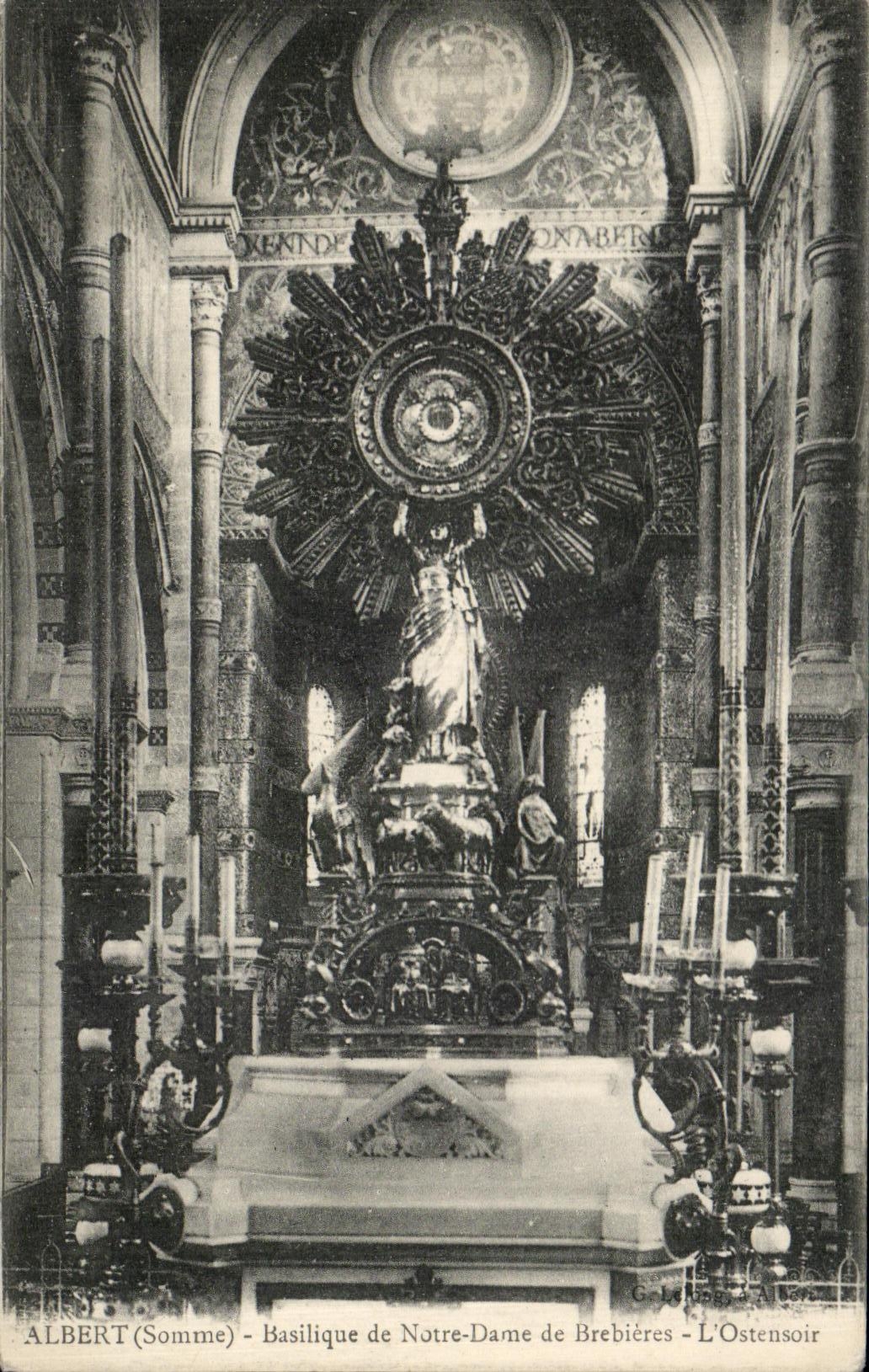 CPA Albert Basilique of Notre Dame de Brebieres the Monstrance