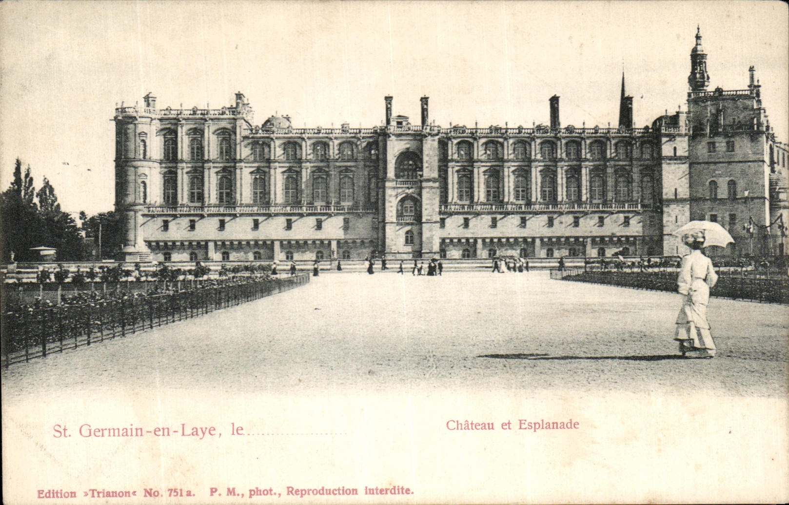 CPA St Germain En Laye Le Chateau Et Esplanade