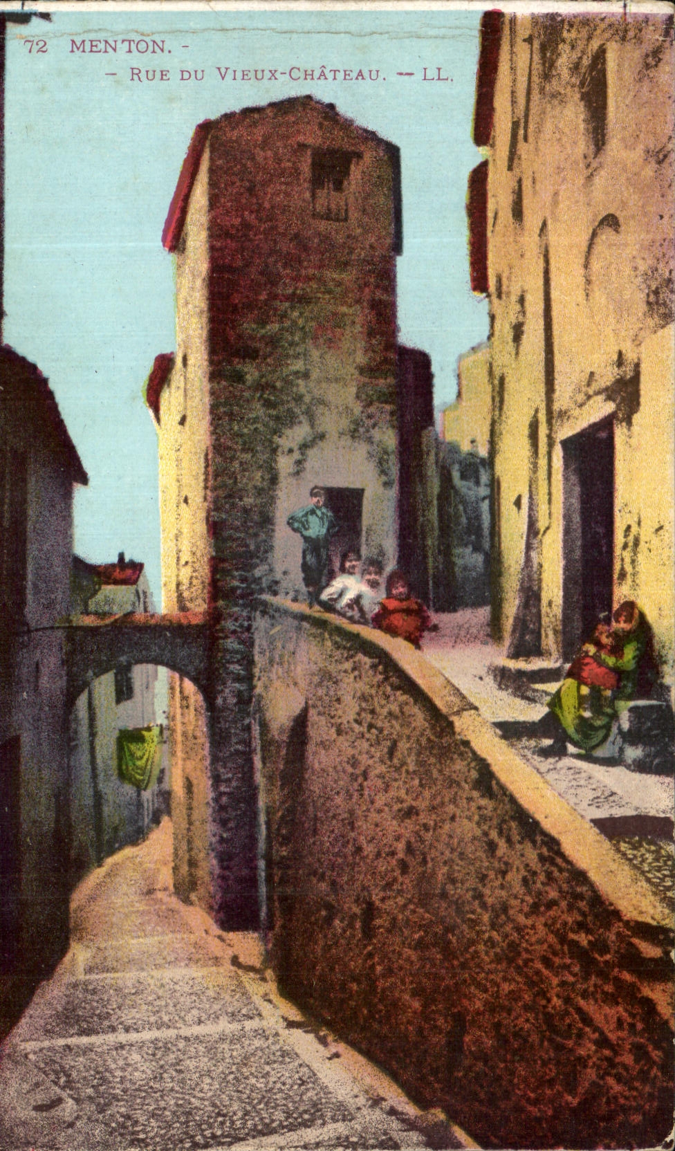 CPA Menton Street Of the Old Castle
