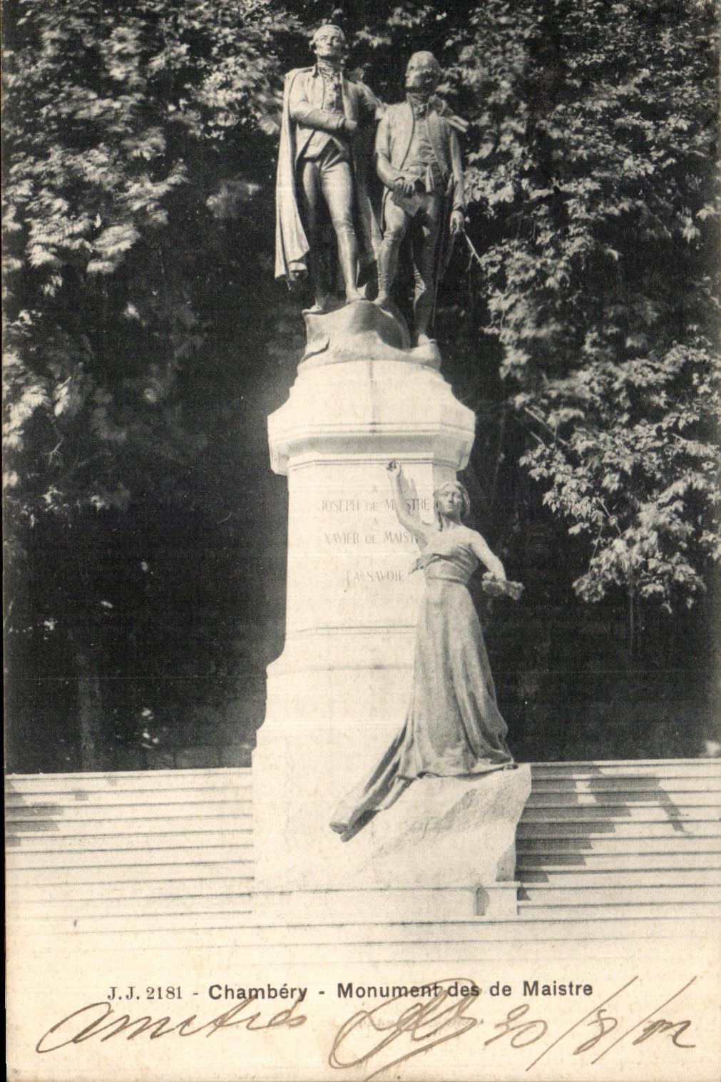 CPA Chambery Monument of Maistre