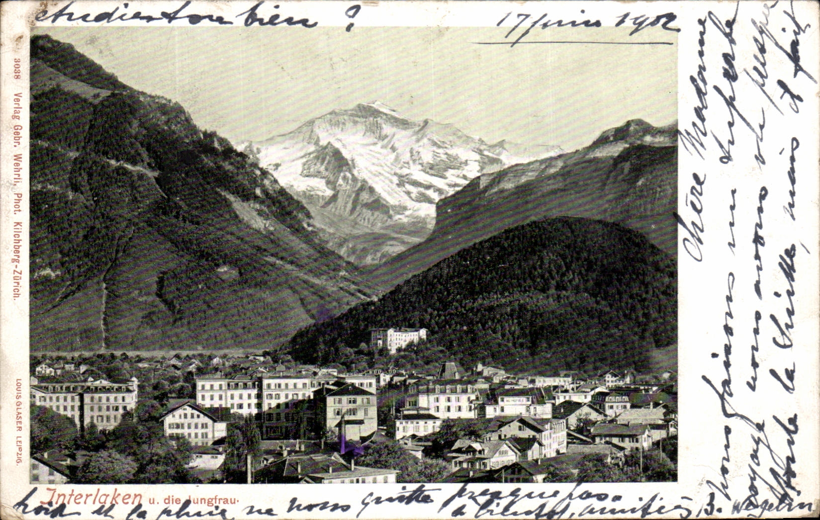 CPA Interlaken Die Jungfrau Suisse