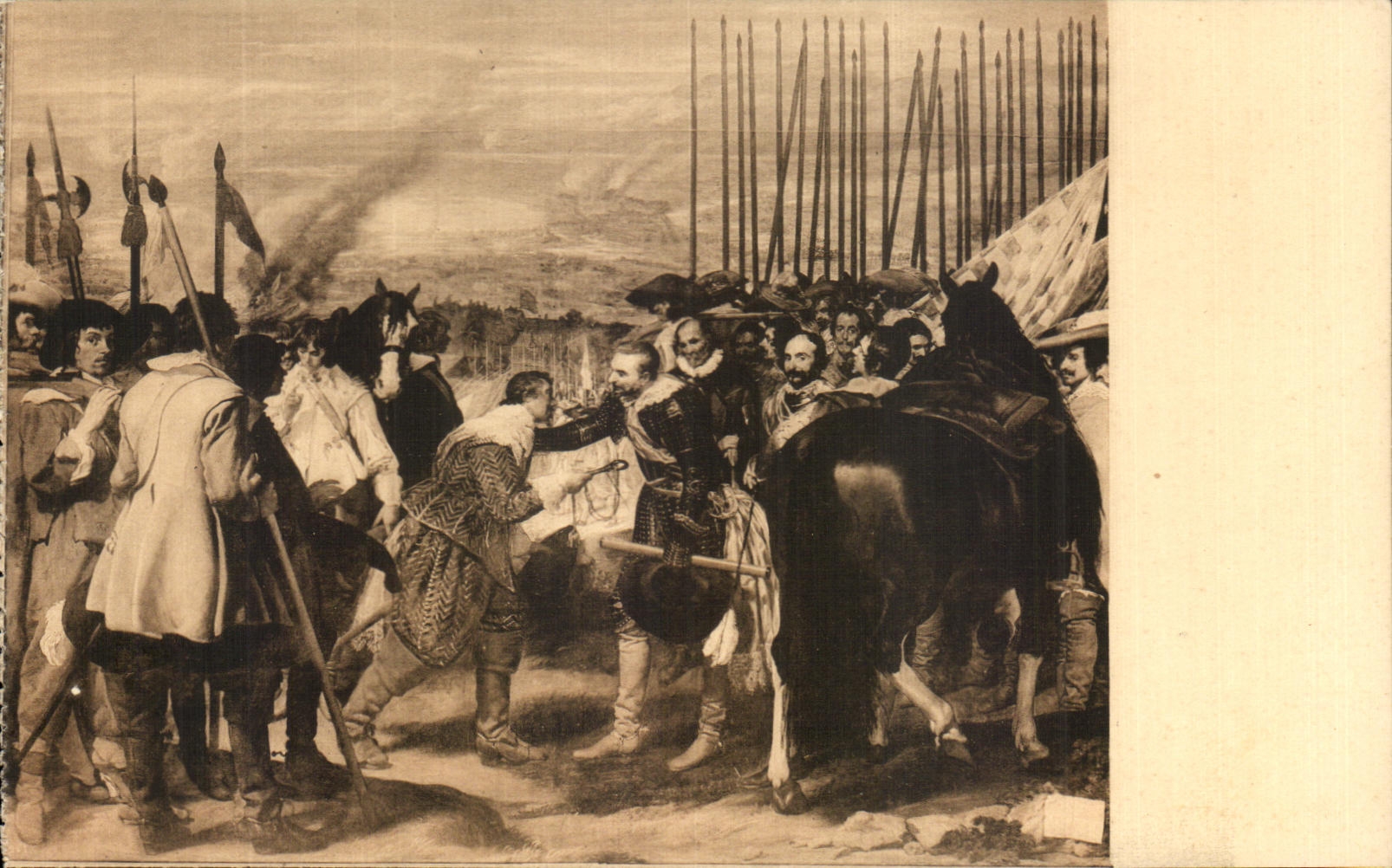 CPA Rendicion De Breda Velazquez Museo Del Prado Madrid militaria