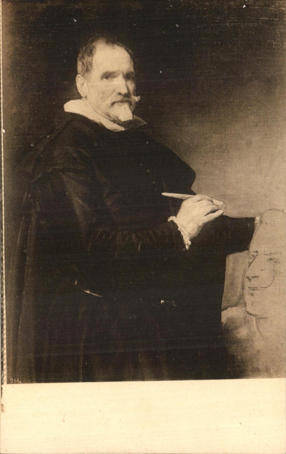 CPA El Esculto Martinez Montanes Velazquez Museo Del Prado Madrid