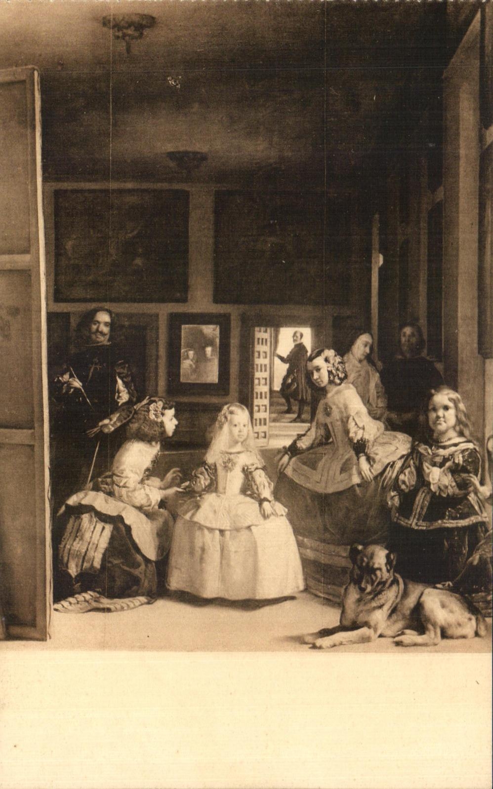 Tired CPA Meninas Velazquez Museo Del Prado Madrid Dwarves