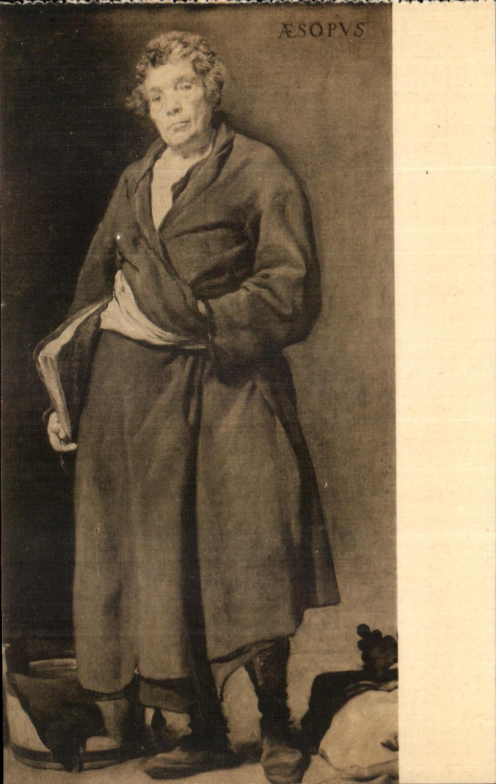 CPA Esopo Velazquez Museo Del Prado Madrid