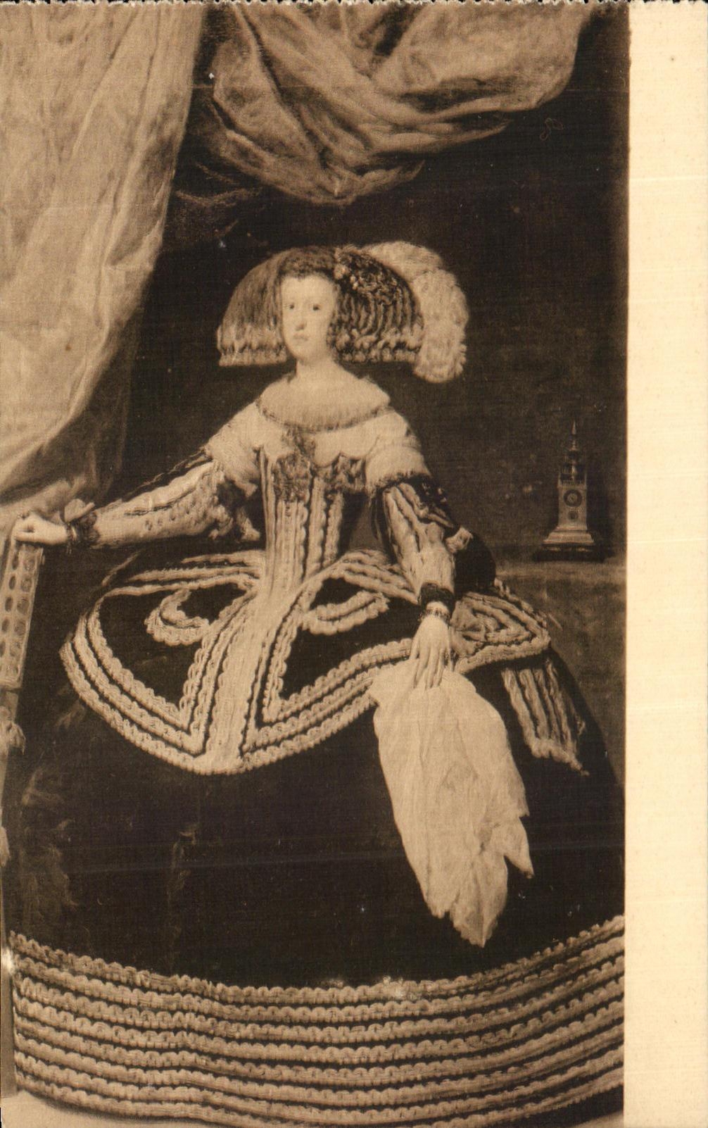CPA Gave Mariana De Austria Velazquez Museo Del Prado Madrid