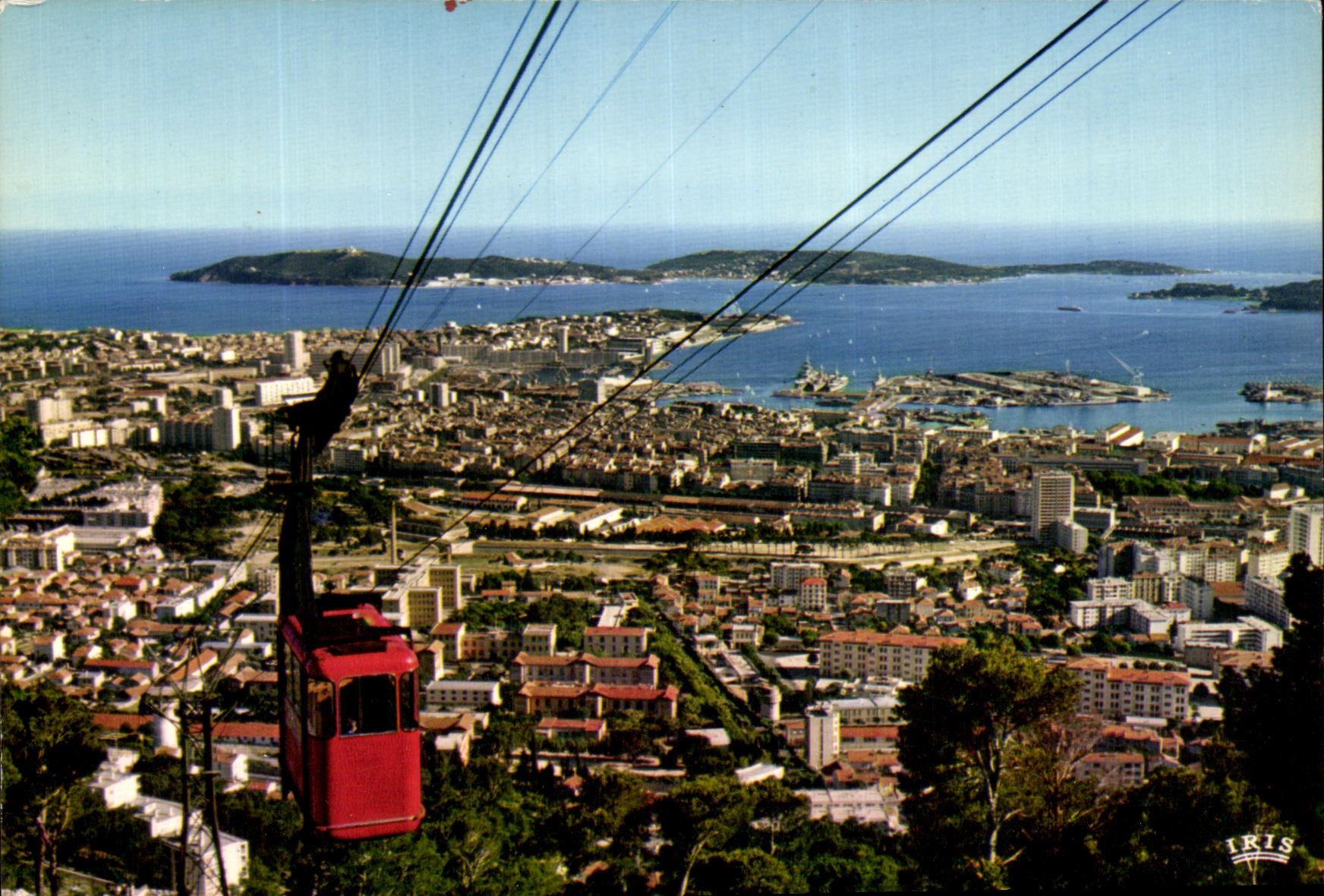 CPSM Reflections Of the Dimension Of Toulon Azure Overall picture Of the City And the Roads