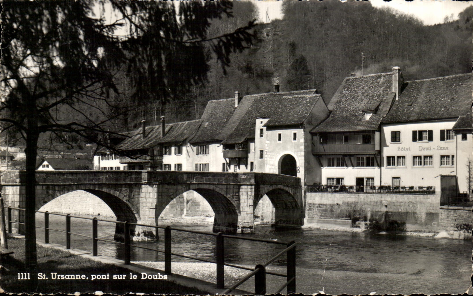 CPSM St Ursanne pont sur le Doubs