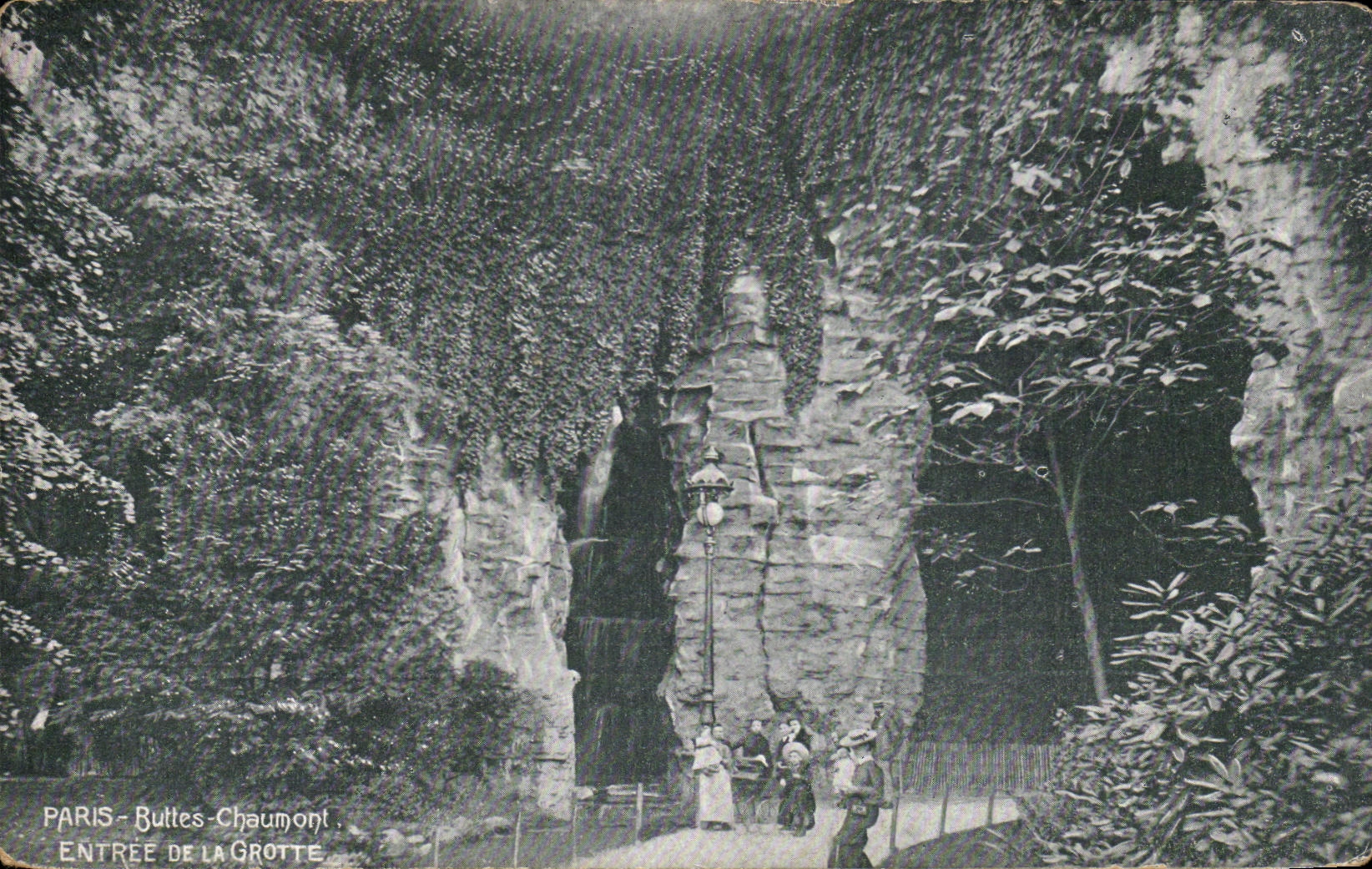CPA Paris Chaunont Hillocks Entrance Of the Cave