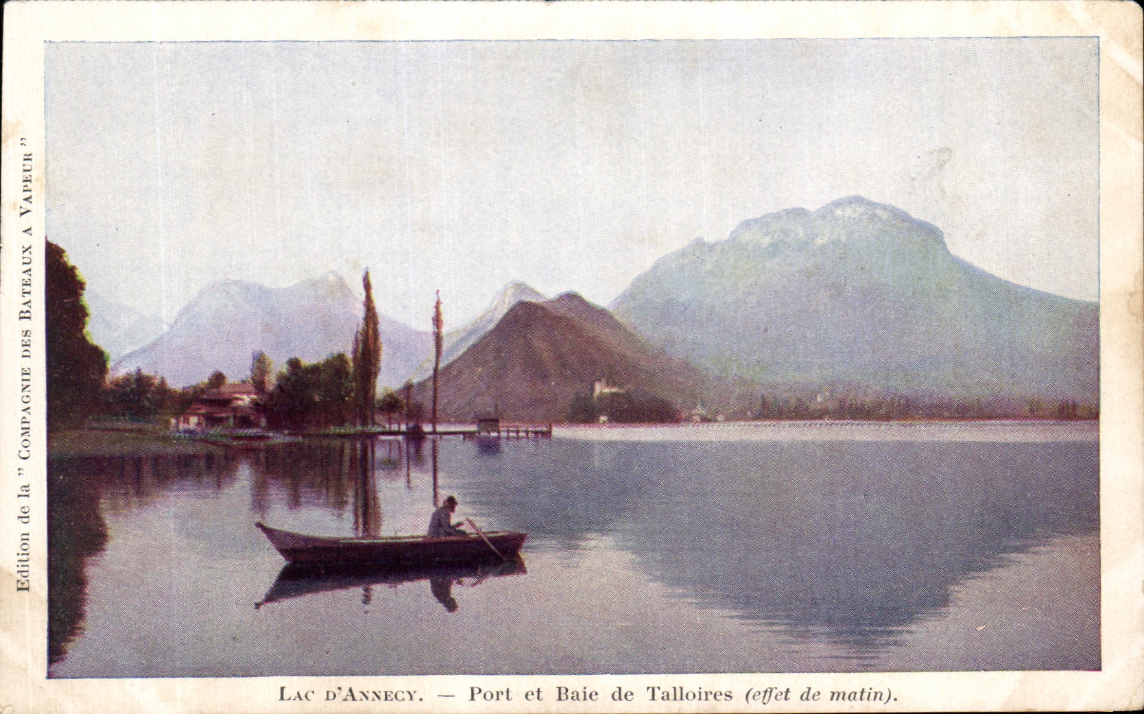 CPA Lake Annecy Port And Baie De Talloires
