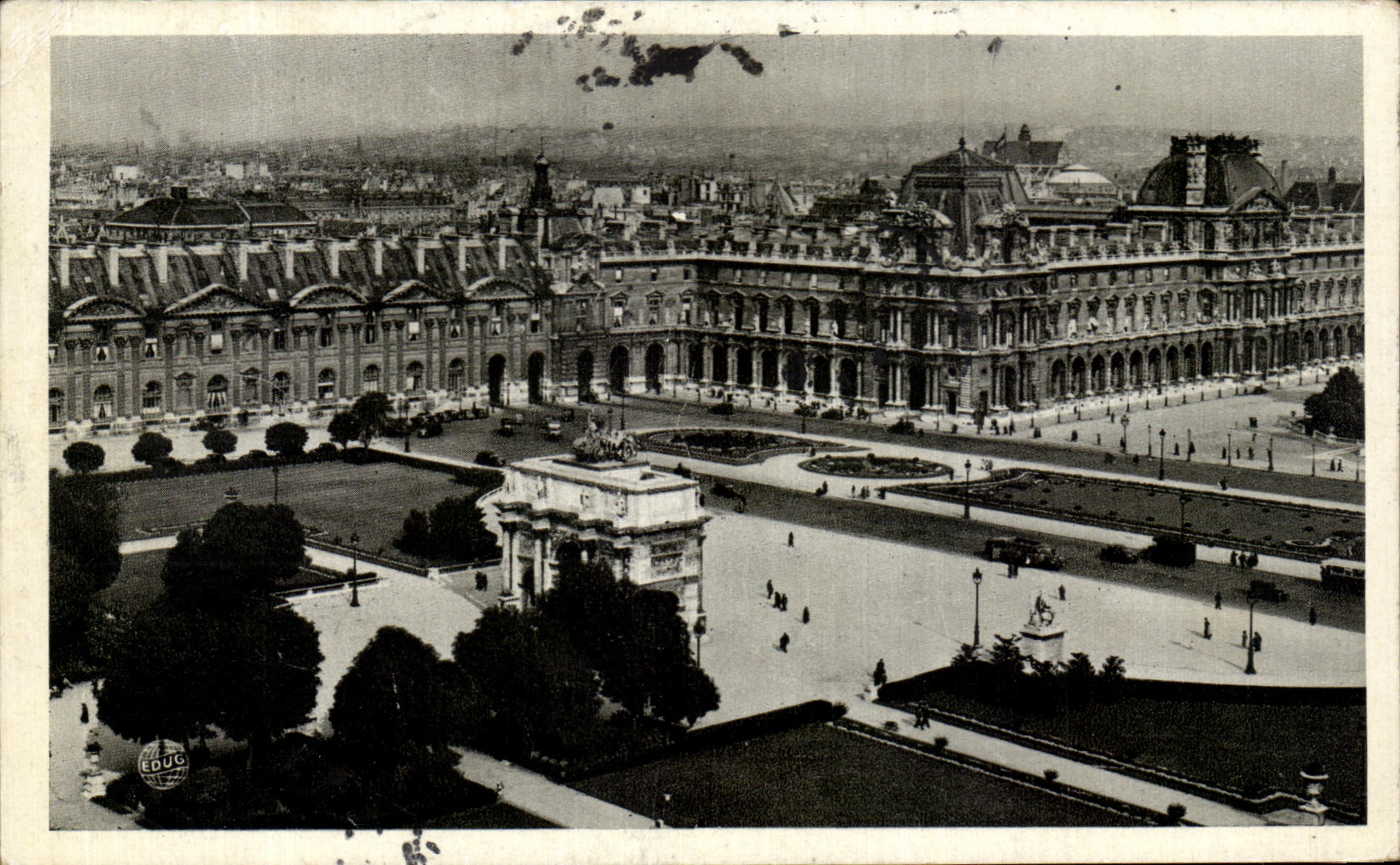 CPA Paris the Palate Of Louvre the Carousel