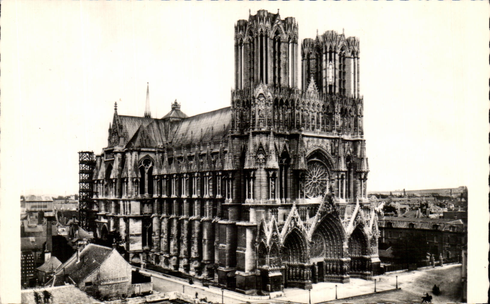 CPA the Cathedral of Rheims