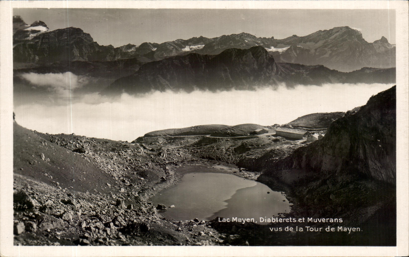 CPA Lac Mayen Diablerets et Muverans vus de la Tour de Mayen